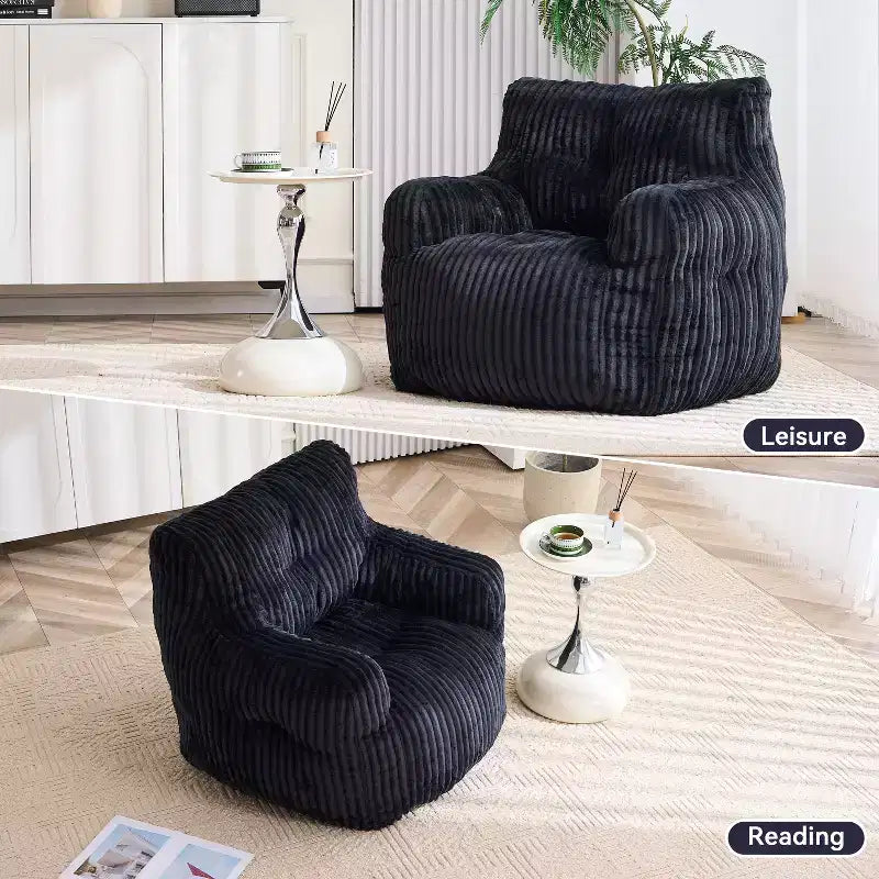 Poltrona Sacco in Velluto a Coste Moderno 37 W