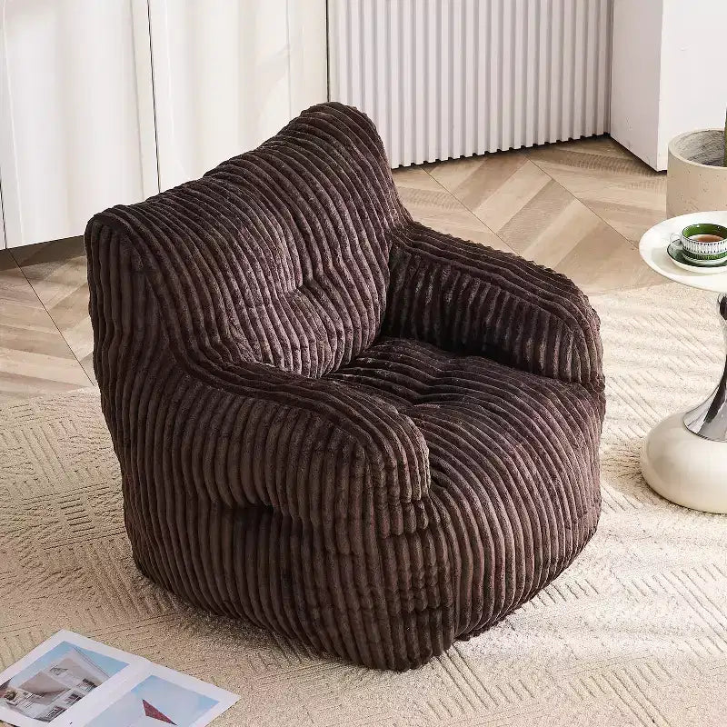 Poltrona Sacco in Velluto a Coste Moderno 37 W