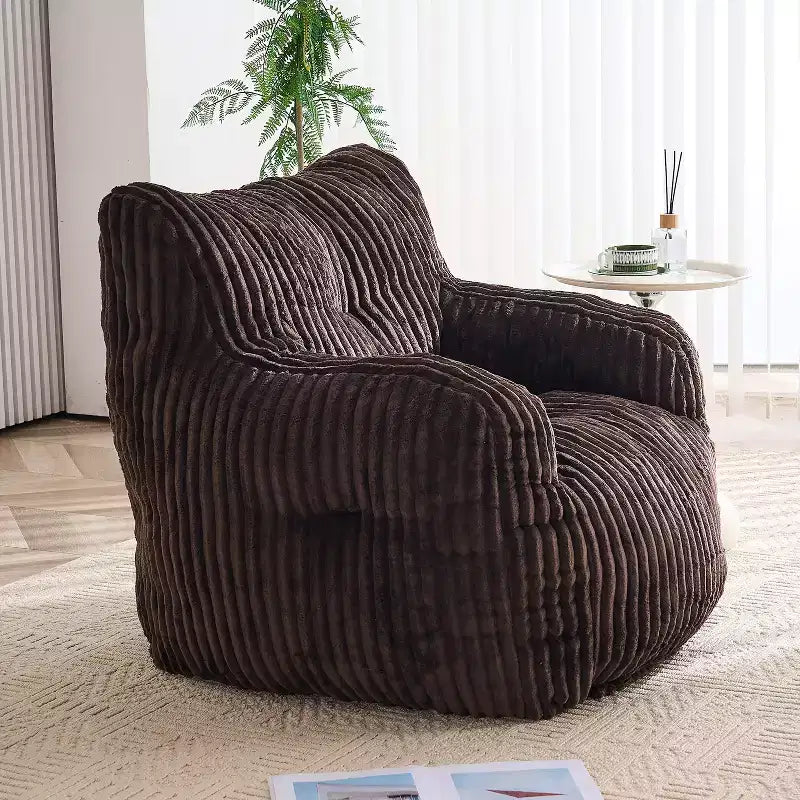 Poltrona Sacco in Velluto a Coste Moderno 37 W