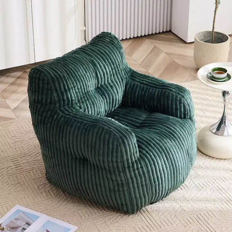 Poltrona Sacco in Velluto a Coste Moderno 37 W