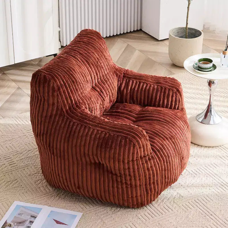 Poltrona Sacco in Velluto a Coste Moderno 37 W