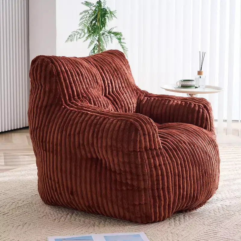 Poltrona Sacco in Velluto a Coste Moderno 37 W