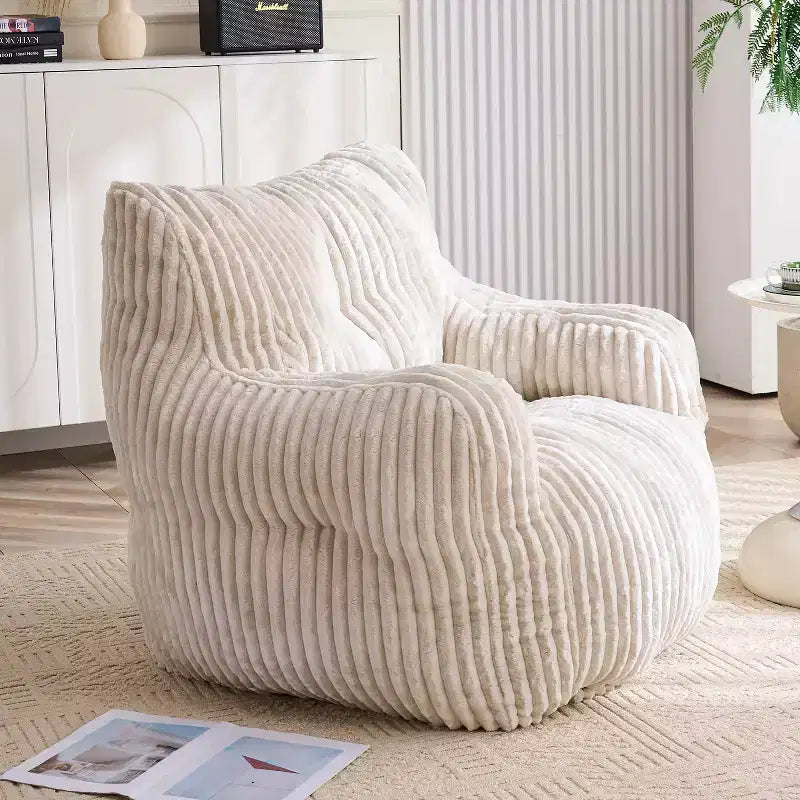 Poltrona Sacco in Velluto a Coste Moderno 37 W