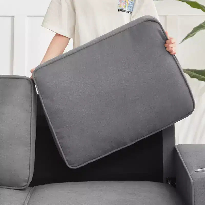 Divano moderno da 83,86 pollici, divano a 3 posti con 2 portabicchieri per soggiorno, camera da letto, ufficio, appartamento