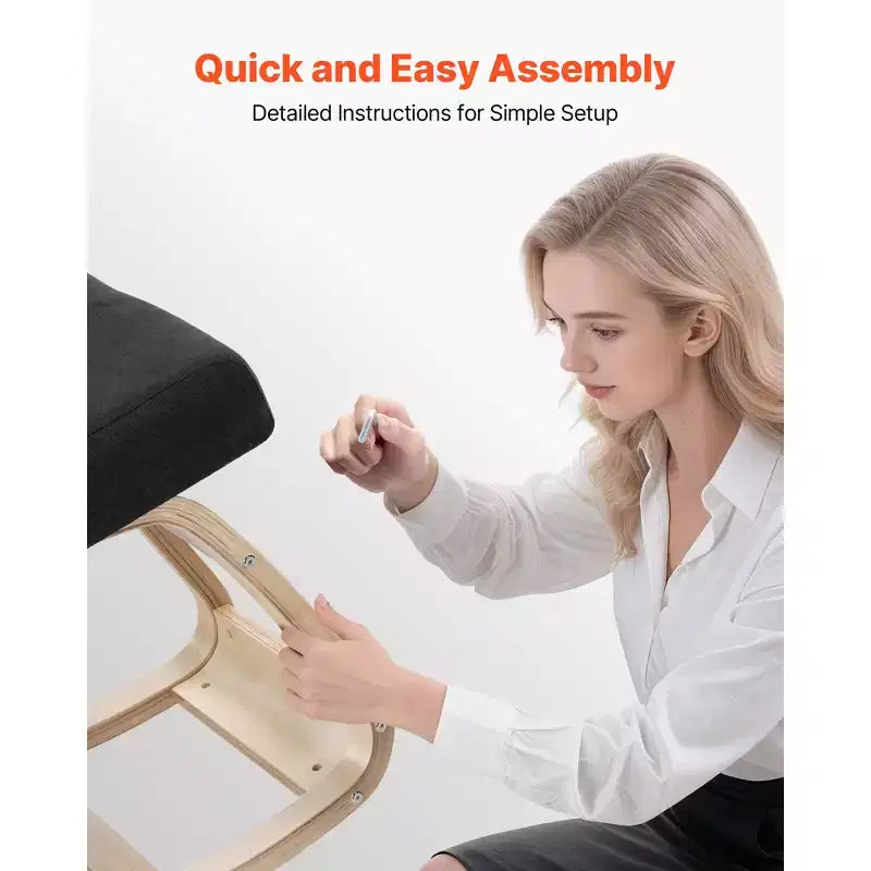 Sedia ergonomica con appoggio per le ginocchia
