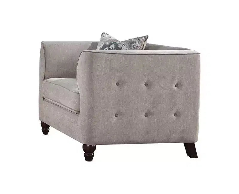 Divano 36" Velluto Marrone Chiaro