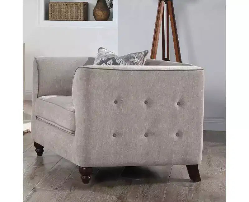 Divano 36" Velluto Marrone Chiaro