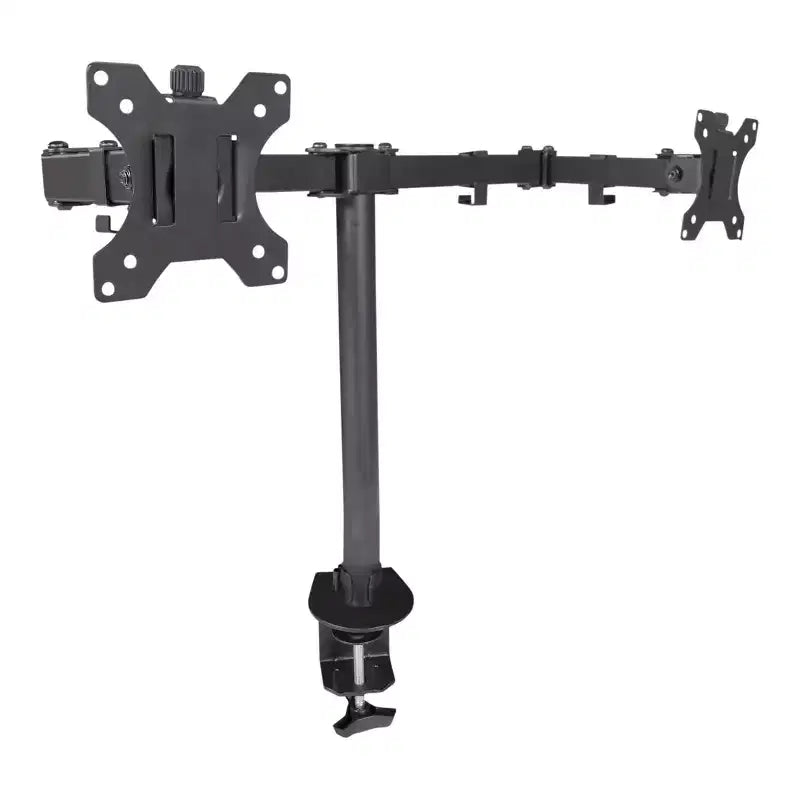 Supporto universale per monitor da tavolo con braccio snodabile, completamente regolabile, a morsetto